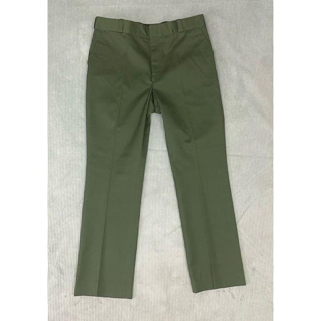デッドストック 90's 米国製 OFFICIAL NATIONAL PARK SERVICE UNIFORM 米国立公園 ワークパンツ トラウザーグリーン 38R W94L82 [la-1307] | MADE IN USA | 05