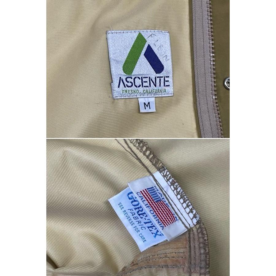 80's MADE IN CALIFORNIA 米国製 アセンテ ASCENTE マウンテンパーカー フーディ ゴアテックス カーキ M [la-1313] | VINTAGE | 03