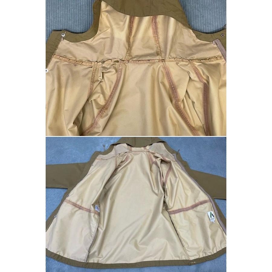 80's MADE IN CALIFORNIA 米国製 アセンテ ASCENTE マウンテンパーカー フーディ ゴアテックス カーキ M [la-1313] | VINTAGE | 07