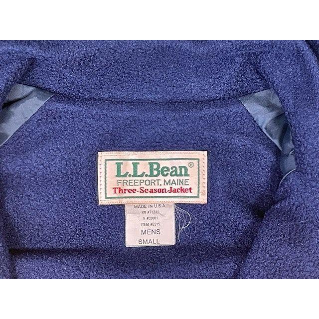 80's 90's MADE IN USA 米国製 L.L.Bean エルエルビーン Three-Season Jacket ナイロン フリース イエロー/ネイビー S [la-1332] | L.L.Bean | 01