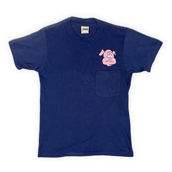 VINTAGE 80's 米国製 TOPHALF ビンテージ Tシャツ ポケT バック