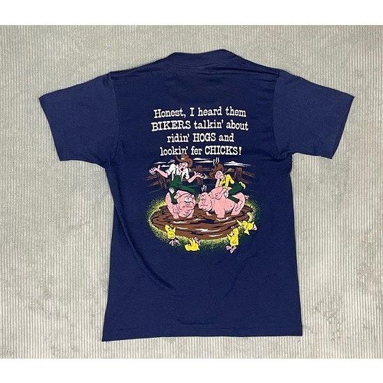 VINTAGE 80's 米国製 TOPHALF ビンテージ Tシャツ ポケT バック