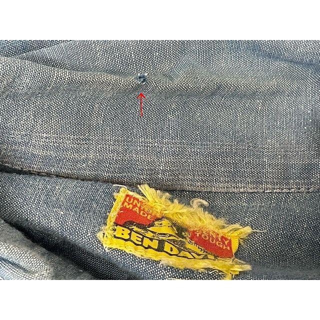 BEN DAVIS（ベンデイビス） 70's 80's 黄タグ シャンブレーシャツ
