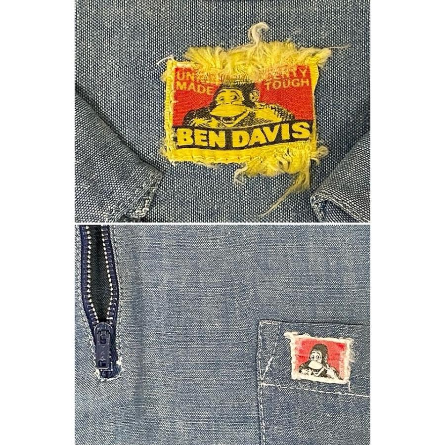 BEN DAVIS（ベンデイビス） 70's 80's 黄タグ シャンブレーシャツ