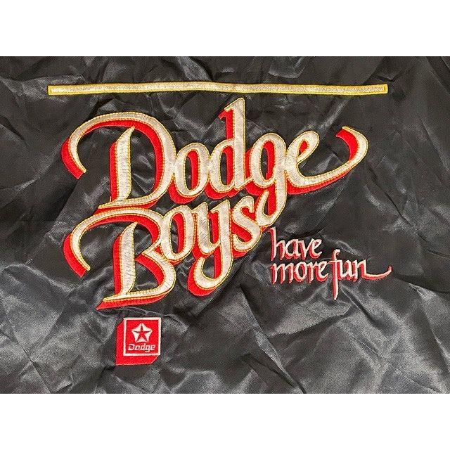80's 米国製 Horizon ホライゾン ビンテージ ナイロンジャケット ダッジ Dodge Boys アメ車 モーター系 ブラック XL  [la-1403] | VINTAGE | 04