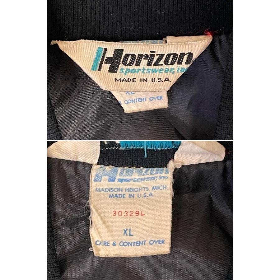 80's 米国製 Horizon ホライゾン ビンテージ ナイロンジャケット ダッジ Dodge Boys アメ車 モーター系 ブラック XL  [la-1403] | VINTAGE | 06