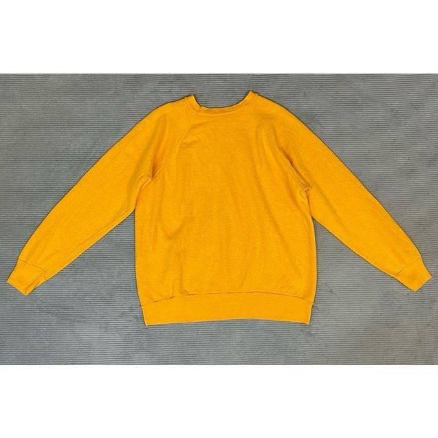 VINTAGE 70's 80's 米国製 WPL3107 スウェット ラグラン 4本針 無地