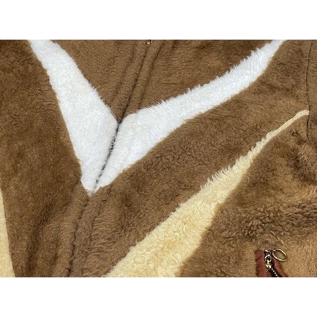 子供服 60's 70's ビンテージ アクリルフリース フェイクファー パイル リバーシブル フルジップ フーディ パーカ キッズ10  [la-1415]の画像