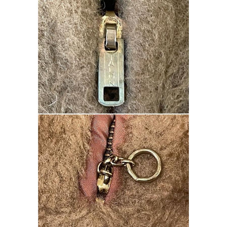 子供服 60's 70's ビンテージ アクリルフリース フェイクファー パイル リバーシブル フルジップ フーディ パーカ キッズ10  [la-1415]の画像