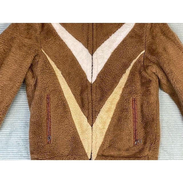 子供服 60's 70's ビンテージ アクリルフリース フェイクファー パイル リバーシブル フルジップ フーディ パーカ キッズ10  [la-1415]の画像