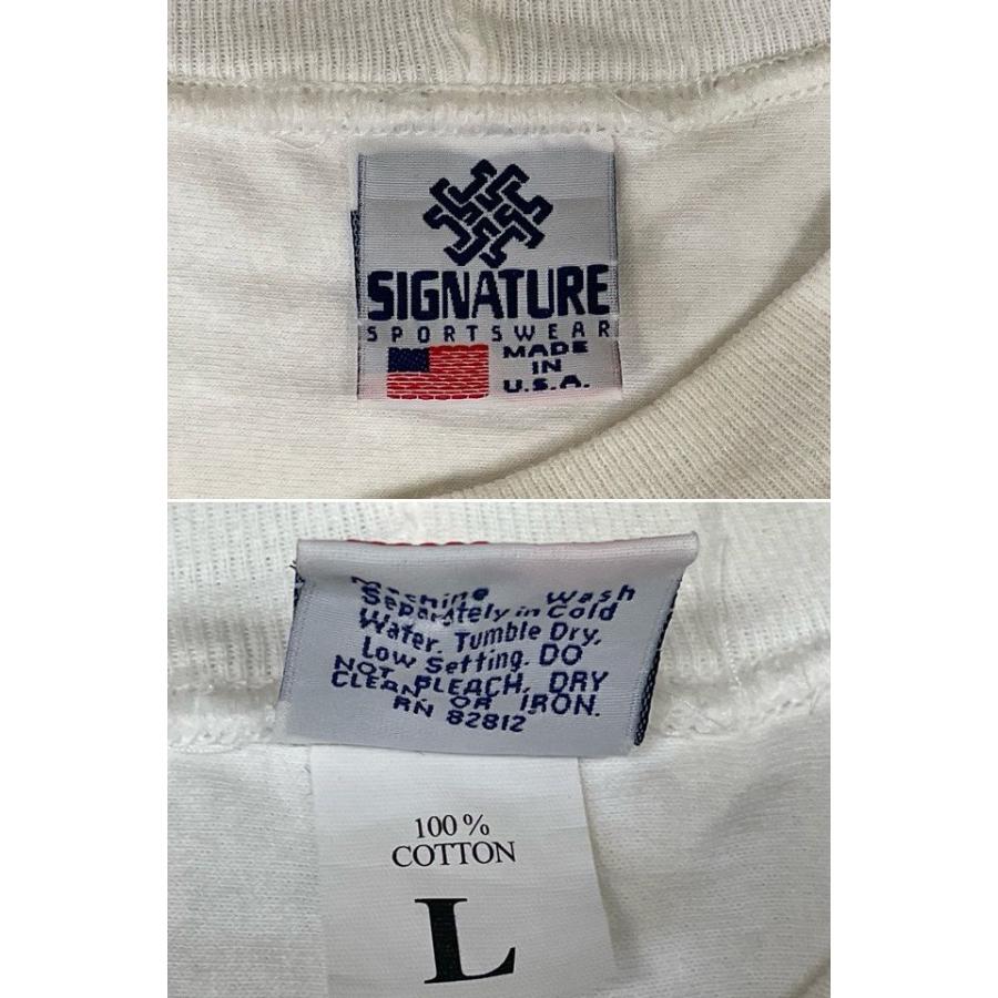 MADE IN USA 90's 米国製 SIGNATURE ビンテージ Tシャツ フットボール