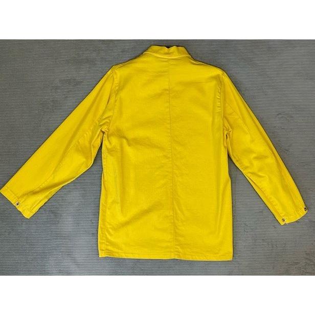 70's 米国製 RN14352 ユニオンチケット ビンテージ ワークコート ファイヤーマン FLAME RETARDANT TREATED イエロー S [la-1443] | MADE IN USA | 09