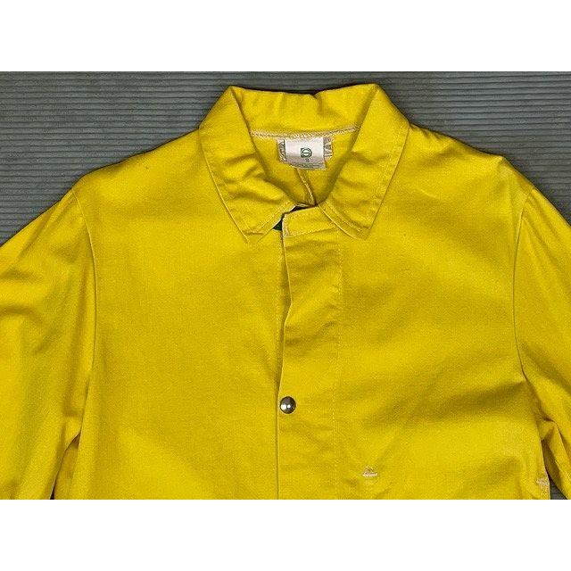 70's 米国製 RN14352 ユニオンチケット ビンテージ ワークコート ファイヤーマン FLAME RETARDANT TREATED イエロー S [la-1443] | MADE IN USA | 01