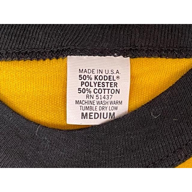 80's デッドストック 米国製 UNKNOWN RN51437 ビンテージ ラグランTシャツ ロデオ BLACK VELVET M [la-1458] | MADE IN USA | 02