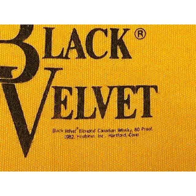 80's デッドストック 米国製 UNKNOWN RN51437 ビンテージ ラグランTシャツ ロデオ BLACK VELVET M [la-1458] | MADE IN USA | 08
