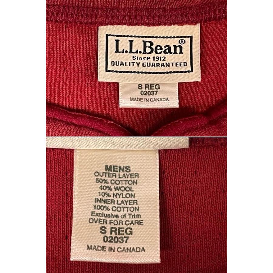 L.L.Bean（エルエルビーン） カナダ製 2レイヤー ヘンリーネック 