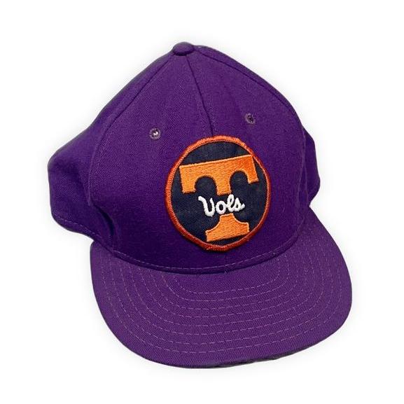 80's 米国製 AJD ビンテージ カレッジ ベースボール キャップ 帽子 テネシー大学 Tennessee Vols パープル スナップバック [la-1485] | MADE IN USA