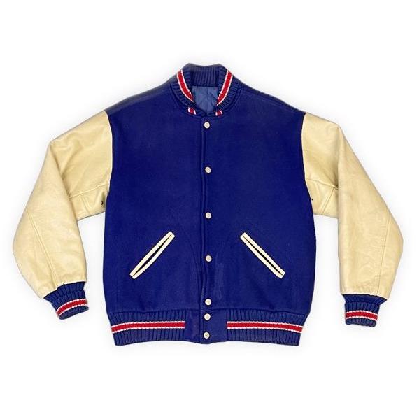 VINTAGE 80's 90's 米国製 TM ATHLETICS スタジャン アワード