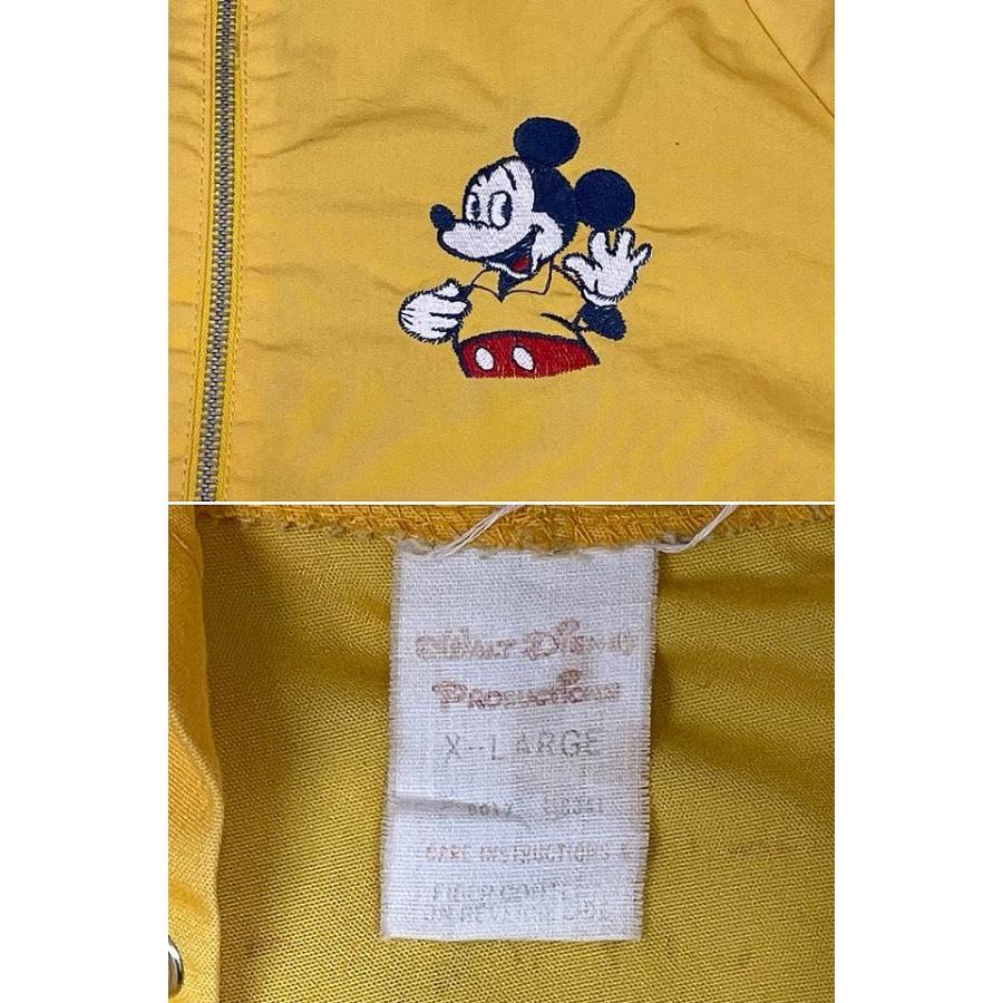 70's WALT DISNEY PRODUCTIONS ディズニー ビンテージ フルジップ ジャケット フーディ ミッキーマウス XL [la-1532] | Disney | 02