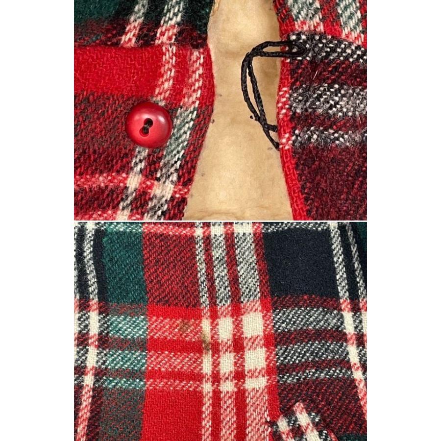 50's 60's UNKNOWN ビンテージ ウールジャケット フルジップフーディ conmaticジップ リバーシブル チェック ボア M-L位 [la-1541] | VINTAGE | 05