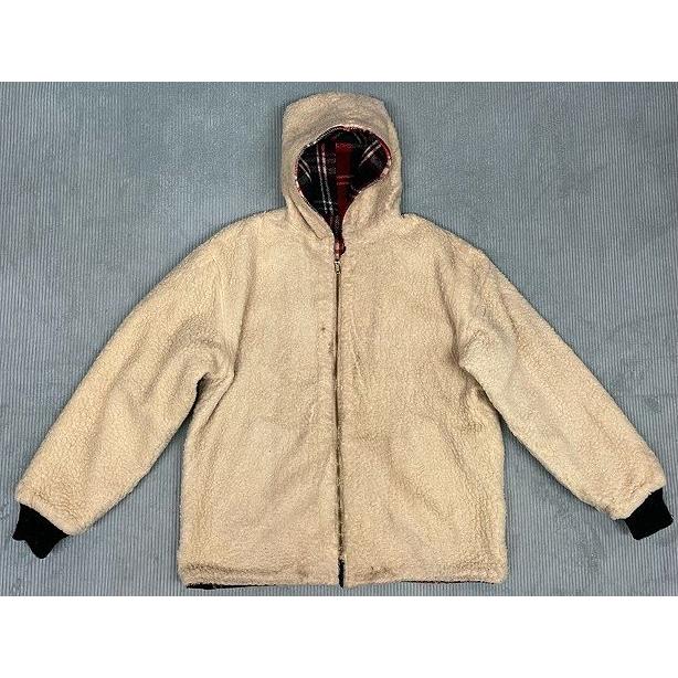 50's 60's UNKNOWN ビンテージ ウールジャケット フルジップフーディ conmaticジップ リバーシブル チェック ボア M-L位 [la-1541] | VINTAGE | 06