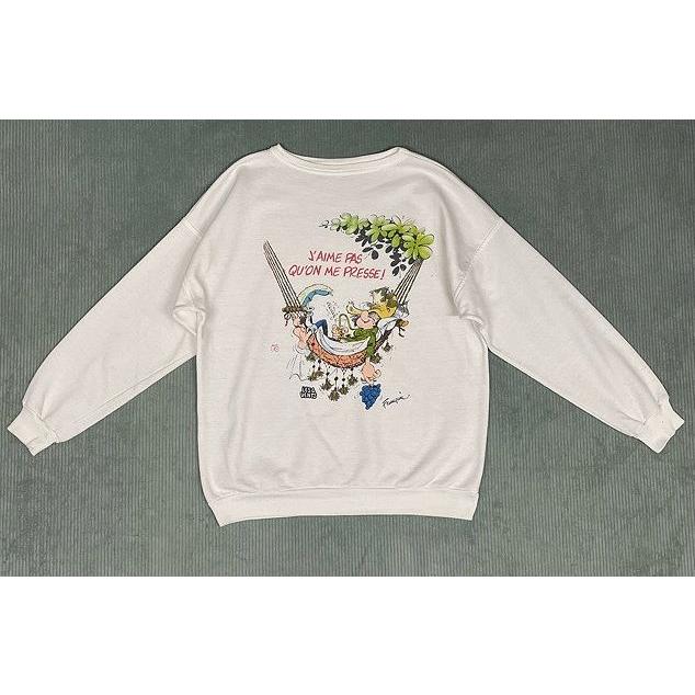 Ameri VINTAGE - 完売 新品 FUDE ART TOP 白 アートスウェット MADE IN USA 80's UNKNOWN ビンテージ スウェット アートプリント J