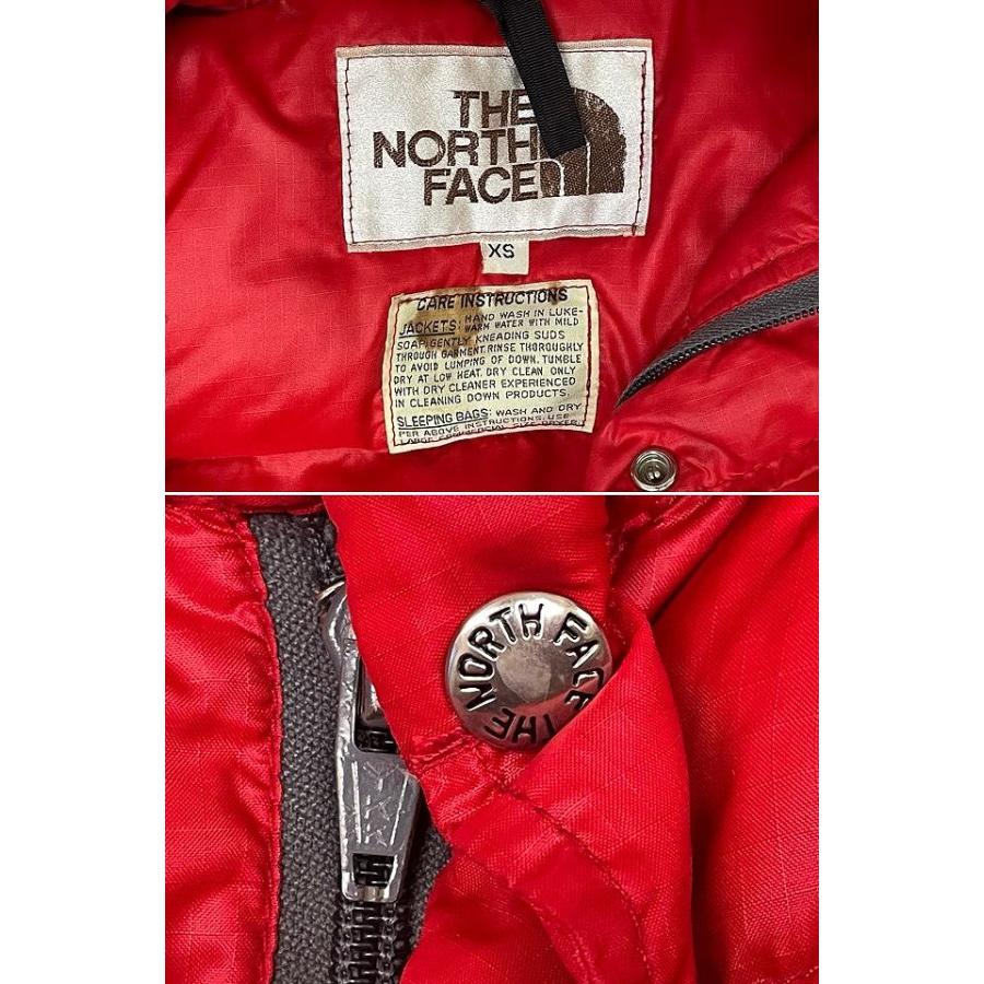 大幅値下げ！ usa製 茶タグ ノースフェイス ダウンジャケットフード有 s 70s USA THENORTHFACE ダウンジャケット 茶タグ ネイビー S | 古着屋 Uan