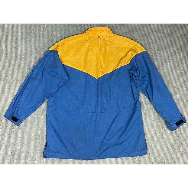 80’s JANSPORT ジャンスポーツ マウンテンパーカー ブルー イエロー 切り替え ジップ破損 XL [la-1565] | JANSPORT | 08