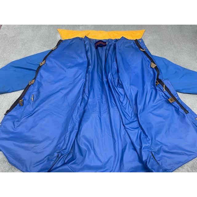80’s JANSPORT ジャンスポーツ マウンテンパーカー ブルー イエロー 切り替え ジップ破損 XL [la-1565] | JANSPORT | 05
