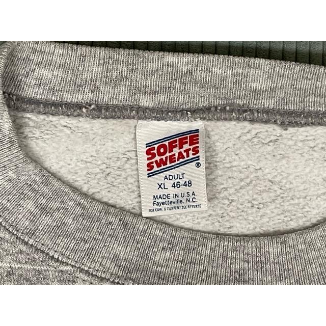 80's 90's 米国製 ソフィー SOFFE SWEATS スウェット PARKVIEW BASKETBALL ボックス 短丈 バスケ ライン 杢グレー XL [la-1566] | SOFFE | 02