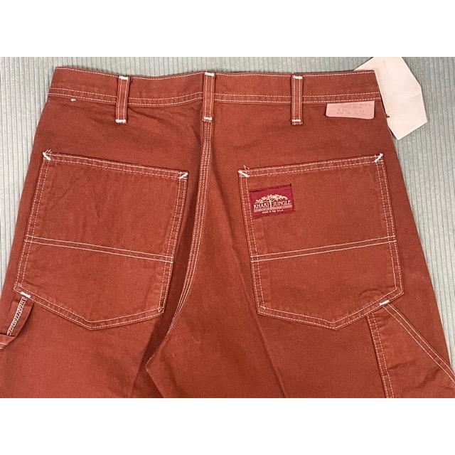 デッドストック 90's 米国製 MADE IN USA カーキジャングル KHAKI JUNGLE ペインターパンツ 後染 ブラウン W34L34 実寸W80L85 [la-1569] | KHAKI JUNGLE | 08
