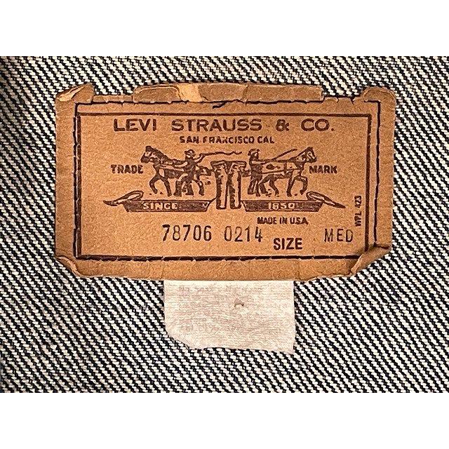 80's 米国製 リーバイス LEVI'S デニムジャケット 78706-0214 オレンジタブ 短丈 M [la-1609] | Levi's | 02