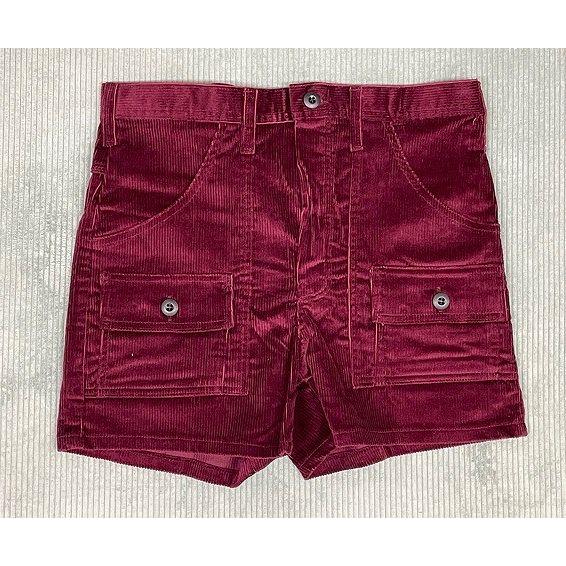デッドストック 90's 米国製 スミス SMITH'S AMERICAN ショートパンツ コーデュロイ ブッシュパンツ バーガンディ W33  [la-1623] | SMITH'S AMERICAN | 01