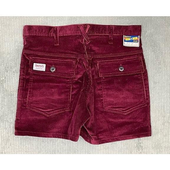 デッドストック 90's 米国製 スミス SMITH'S AMERICAN ショートパンツ コーデュロイ ブッシュパンツ バーガンディ W33  [la-1623] | SMITH'S AMERICAN | 02