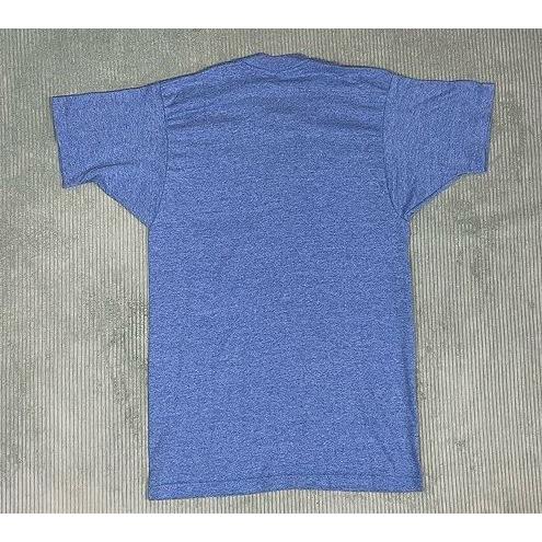 ミントコンデ 80's 米国製 RN18753 CINDERELLA KNTG MILLS INC POCKET T-SHIRT Tシャツ ポケット 無地 ソリッド ブルー 杢 M [la-1676] | MADE IN USA | 06