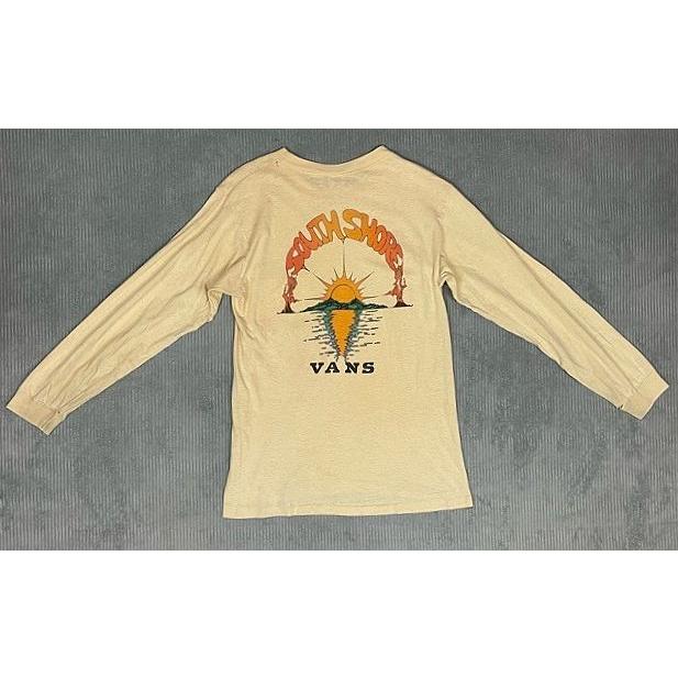 70's 米国製 HI CRU by STEDMAN ビンテージ Tシャツ 長袖 Vans バンズ SOUTH SHORE オールドスケート ボロ イエロー S [la-1690] | VANS | 06