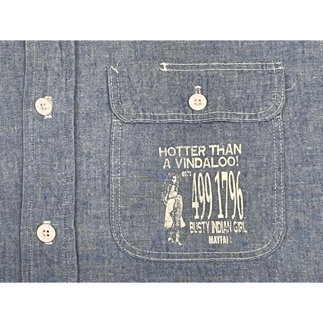 80's 米国製 ビッグマック BIG MAC JCPenney シャンブレー ワークシャツ 長袖 chambray Shirt 綿100% [la-1702] | BIG MAC | 03