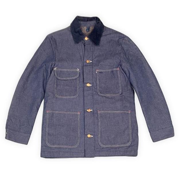 デッド 70's 米国製 ブルーベル BLUE BELL Wrangler ビンテージ カバーオール LINED COAT ブランケット 34 着丈75 身幅53 [la-1729] | VINTAGE