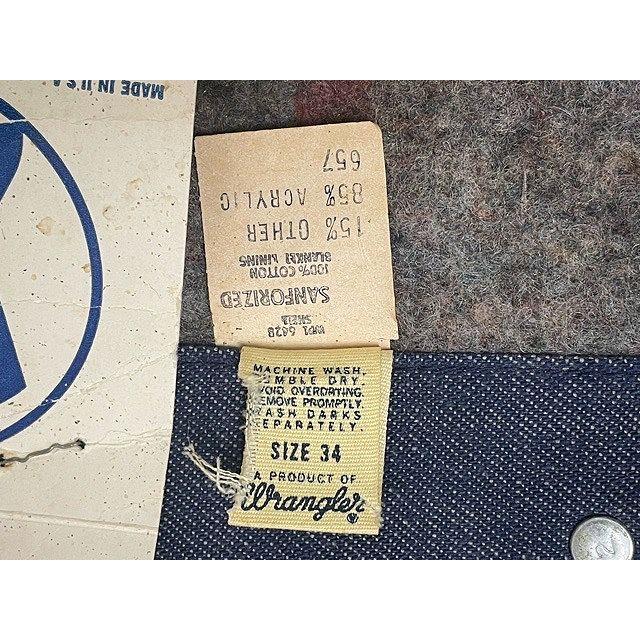 デッド 70's 米国製 ブルーベル BLUE BELL Wrangler ビンテージ カバーオール LINED COAT ブランケット 34 着丈75 身幅53 [la-1729] | VINTAGE | 03