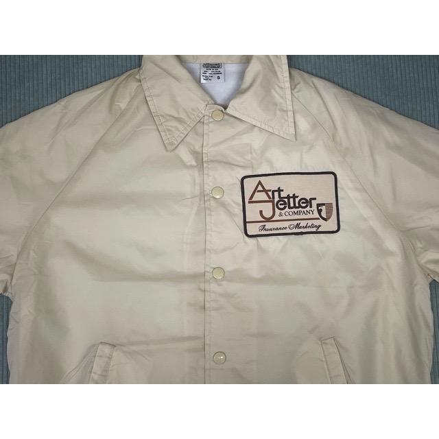 90's 米国製 Namark Cap & Emblem ビンテージ ナイロン コーチジャケット Art Jetter＆COMPANY ワッペン トープ S [la-1735] | MADE IN USA | 01