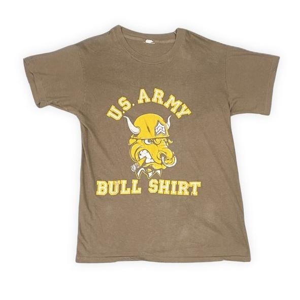 70's 米国製 RN13765 SCREEN STARS スクリーンスターズ Tシャツ U.S.ARMY 米軍 BULL SHIRT L [la-1741] | SCREEN STARS