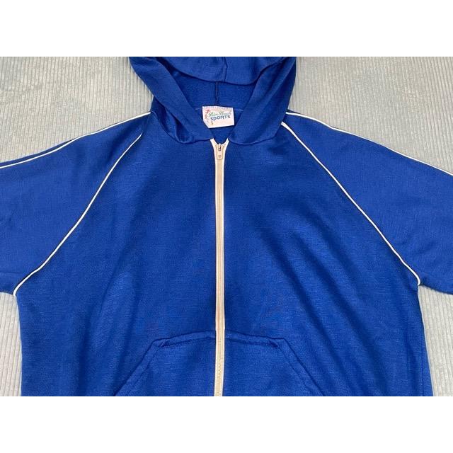 80's パルムビーチ Palm Beach SPORTS ビンテージトラックトップ アクリル ジャージ フーディ フルジップ  着丈64 身幅62 [la-1760] | VINTAGE | 01