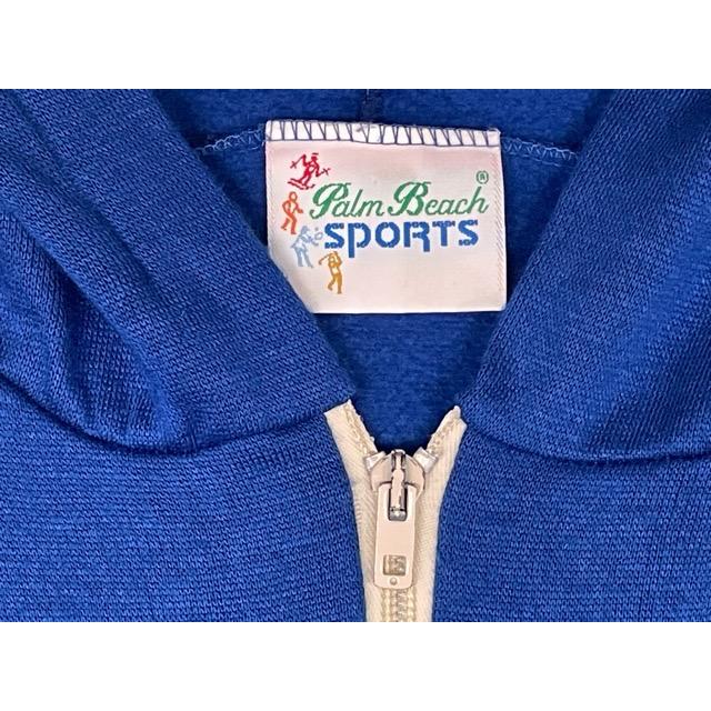 80's パルムビーチ Palm Beach SPORTS ビンテージトラックトップ アクリル ジャージ フーディ フルジップ  着丈64 身幅62 [la-1760] | VINTAGE | 02
