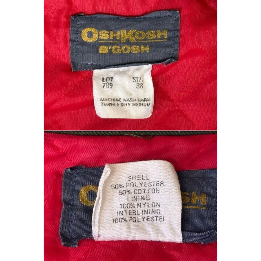 70's 米国製 オシュコシュ OSHKOSH B’GOSH ワークジャケット LOT789 キルトライニング オリーブグリーン 38  [la-1849] | OSHKOSH | 02