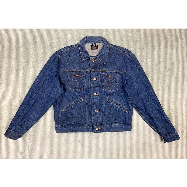 70's 米国製 MADE IN USA ビンテージ 黒タグ マーベリック maverick デニムジャケット インディゴ 左綾 44 [la-1898] | maverick | 03