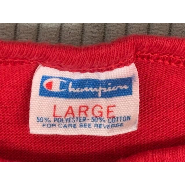 70’s 米国製 バータグ チャンピオン Champion ビンテージ タンクトップ ナンバー ライン レッド L [la-1915] | Champion | 02