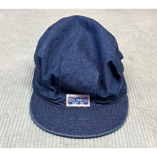 80's 米国製 ビッグスミス BIG SMITH ワークキャップ キャスケット 帽子 インディゴ デニム スナップバック [la-1930] | BIG SMITH | 02