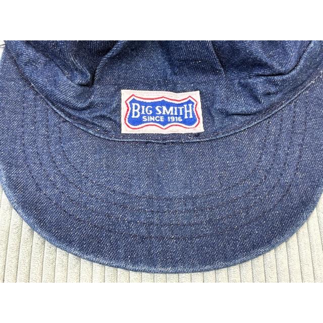 80's 米国製 ビッグスミス BIG SMITH ワークキャップ キャスケット 帽子 インディゴ デニム スナップバック [la-1930] | BIG SMITH | 01