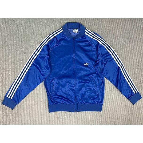 80's 米国製 ビンテージ アディダス adidas ATP KEYROLAN ジャージ スーパースタートラックトップ ブルー 青白 XL [la-1935] | Old adidas | 05