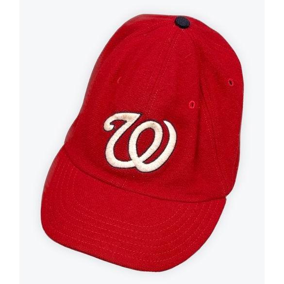米国製 COOPERSTOWN クーパーズタウン BALLCAP ベースボールキャップ 帽子 ウールクラウン レザースベリ 赤 60 [la-1960] | Cooperstown Ball Cap(ファッション)